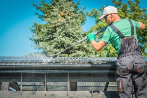 Professional Gutter cleaning services by EavesArmour