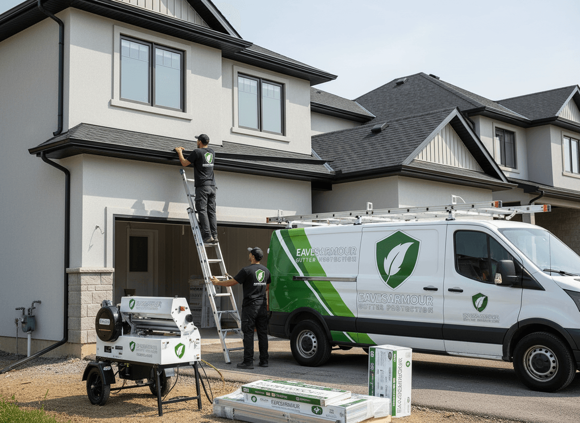 Eavestrough installation